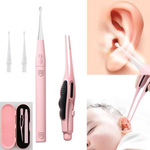 Trimmare 1 Set Baby Ear Cleaner Ear Wax Removal Tool Ficklight Earpick Ear Cleaning Earwax Remover Lysande öronkurett Ljussked