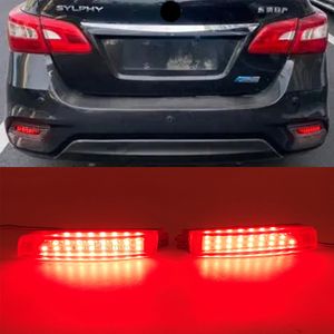 2PCS LED Reflector Lamp Rear Fog Lamp Bumper Light Brake Light For Infiniti QX70 2013 2014 2015 2016 2017 2018