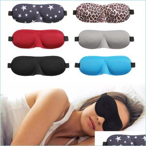 Altro Home Garden Eye Mask For Slee 3D Coppa sagomata Blindfold Concavo Modellato Notte Sleep Block Out Light Donne e uomini Drop Delive Dhhxq