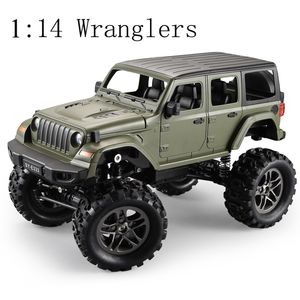 2.4g 1:14 التحكم عن بعد ذات العجلات الأربع ذات العجلات ذات السرعة العالية RC RC Carbing Car Children Truck Suv Carn Wranglers Car