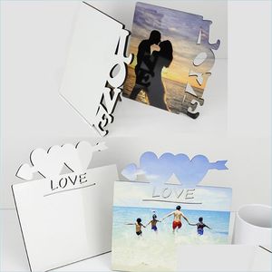 Frames And Mouldings Blank Sublimation Mdf Wooden Thermal Transfer Phase Plate Love Heartshape Diy Valentines Day Gift Wholesale Dro Dhgsi