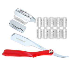 Blade Spring Wewnętrzna ostra krawędź Dural Razors 10 Blades Kobiety mężczyźni fryzjer golenia golenia broda twarz bęben broda brwi Włosy Usuń