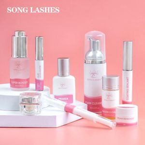 Escovas Song Lashes 9 Tipos Líquido Múltiplas Escolhas Aftercare Beauty Lash Líquido para Ferramentas de Maquiagem de Extensão de Cílios