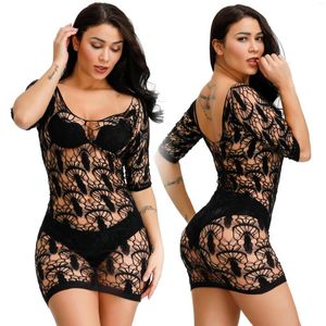 Abiti casual Sexy Fashion Beach Dress Sheer Mesh Bikini Cover Up Wear See Through Women Fishnet Erotic Party Club Outfits