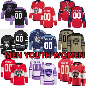 Custom Hockey Jerseys Florida''Panthers''Aleksander Barkov 5 Aaron Ekblad 72 Sergei Bobrovksy 13 Reinhart Bennett 72 Sergei Bobrovsky Cousins Duclair