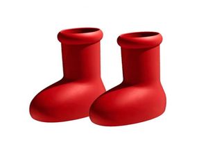 Designer Rain Boot Astro Boys Carton MSCHF Red Boots Fashion Waterproof Platform Rainboots Tjocka Bottom Rubber Shoes EU 35448104951