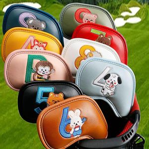 Andra golfprodukter 910 st Portable PU Club Iron Head Cover Protector Golfs Cover Set Accessories Putter Headcover 230530