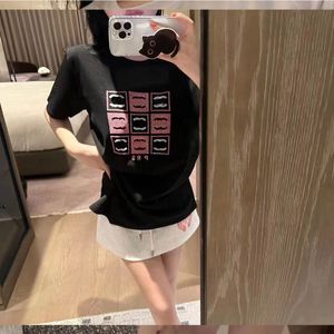 Channel Tops Womens Embroidered T-shirts Luxury Designers Fashion Tees Clothing Casual Loose Street Sport Short Sleeve High-Quality Pure Cotton Top Sell Woman