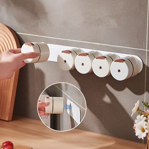 2023 New Japanese magnetic suction seasoning box set combination wall hanging household seasoning pot kitchen seasoning quantitative salt shaker