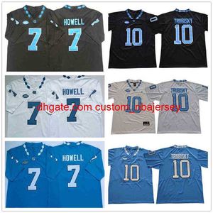 Norte Dame Fighting Irish College Football Jerseys 10 Mitchell Trubisky 7 Sam Howel High Quality Stitched White Black Blue Jersey