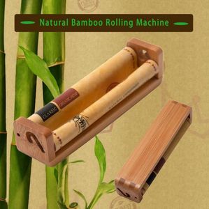 Cachimbos novos de bambu e madeira cortada tabaco máquina de cigarro manual máquina de cigarro 110mm