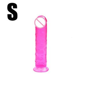 Giocattolo massaggiatore sessuale Dildo realistico con ventosa Pene finto enorme flessibile per donne Grande plug anale sicuro per il corpo Negozio di giocattoli sessuali AdultERKQ 14HULZ