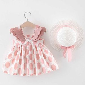 Conjuntos de roupas bebê meninas bonito verão sem mangas vestido menina 2 peças calças curtas conjunto listra patten para 6-24m