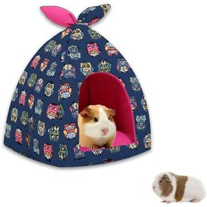 Cages Warm Hamster Bed Guinea Pig House Nest Removable Small Animal Sleeping Nest Chinchillas Tent Cave Bed Pet Cage Accessories