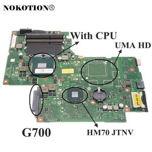 Moderkort Nokotion 11S90003140 Bambi Main Board för Lenovo IdeaPad G700 Laptop Motherboard 17,3 tum GMA HD HM70