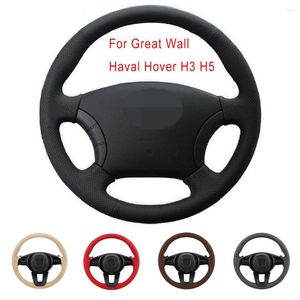 Steering Wheel Covers DIY Special Original Car Cover For Great Wall Haval Hover H3H5 Wingle 3 5 Artificial Leather Braid