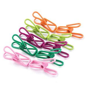 Hangers Racks 10Pcs Spring Clothes Clips High Quality Metal Pegs For Socks P Os Hang Rack Parts Practical Portable Holder Accessor Dh8My