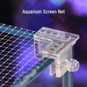 Delar Aquarium Screen Net DIY Clear Mesh Netting Fish Tank Antijuping Net Air Screen Net Fish Tank som täcker ersättningsnät