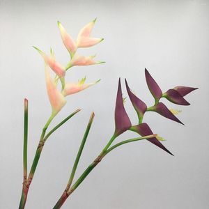 Flores decorativas 93 cm Artificial Real Touch Flor Bird of Paradise strelitzia piso quarto falso quarto decoração de festa de casamento