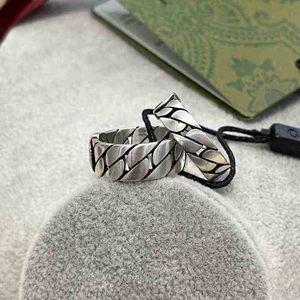 2023 New designer jewelry bracelet necklace ring Accessories interlocking hollow men's women's wide narrow intertwined pattern link chain