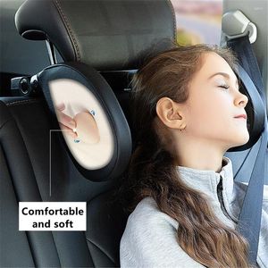 Yastık koltuk koltuk başlığı araba ayarlanabilir boyun u şeklindeki uyku yan kafa desteği otomatik dinlenme
