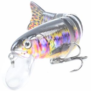 Iscas de iscas 110mm 173g Sinking 8 Segumentos Multi -articulados Swimbait Minnow Fishing for Mandarin Fish Pike Bass em Sea Lakes River Pond 230530