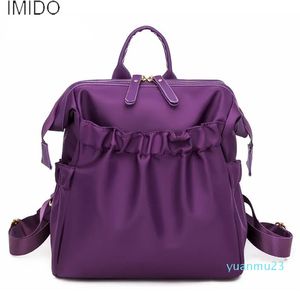 Outdoor Bags For Women Backpack 2023 Designer Trendy Nylon Waterproof Lightweight Pleated Fashion Leisure