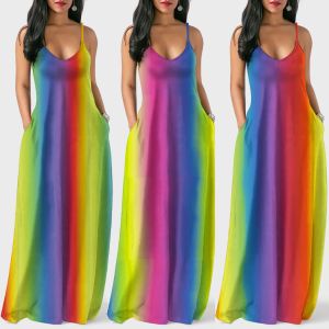 Hurtowe projektantki damskie Odzież Bohemian Rainbow Druku