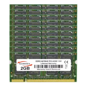 RAMS 10pcs lote 2GB PC25300S DDR2 667MHz 204pin 1.8V Sodimm Ram Memory