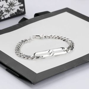2023 Hot venda unissex de luxo guia pulseiras de tendência retrô casais jóias de designer de pulseira