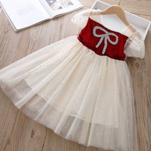 Mädchen Kleider Baby Mädchen Kleid Sommer Dot Mesh Kleidung Kurzarm Kinder Kinder Tutu Kleider Geburtstag Tragen Für Mädchen Party prinzessin Kostüm AA230531