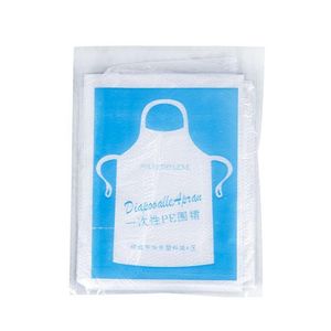 Kitchen Apron Disposable Plastic Waterproof Dustproof Transparent Cooking Portable Thicken Oilproof Clothes Vt1926 Drop Delivery Hom Dhvpz