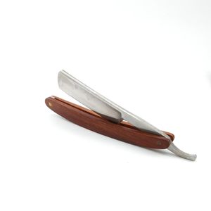 Rakare rak rakare Barber Razor Steel Cut Throat Knife Wood Box presenter för män Nya