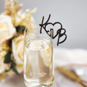 Inne imprezy imprezowe dostawy 100 Personalizowane Wspiedziały Drink Wedding Wedding Tagi Glass Toppers Bar znak akrylowy wina urok 230530