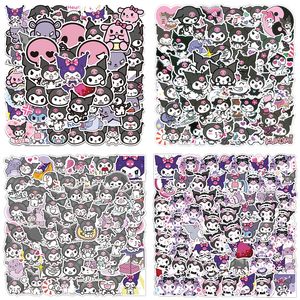 50/60 PCS Kawaii Kuromi Stickers Cartoon Graffiti Sticker Sanrioo Waterproof Mobile Phone Water Cup Notebook Paster Decoration Decals Wholesale 4 Groups