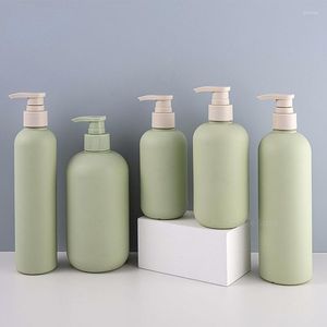 Storage Bottles 300ml 500ml Shampoo Water Bottle Press Lotion Shower Gel Body Milk Pe Wash Protective Packaging Material