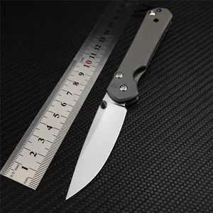 Schlussverkauf! Chris Reeve Sebenza Kleine Messer CR Klappmesser CNC-Fräsen Titan Mercerisierter Griff Taschen-EDC BM40 Werkzeug