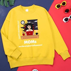 Men's Hoodies Happy Mother'S Day Moms Are Originalinfluencers Men'S Hoodie Designer Fleece Clothes Daily Fashion Tracksuit Harajuku