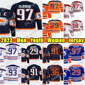 Edmonton''Oilers''97 Connor McDavid Reverse Retro hockey jersey 29 Leon Draisaitl 99 Wayne Gretzky Jack Campbell Evander Nugent-Hopkins Zach Hyman