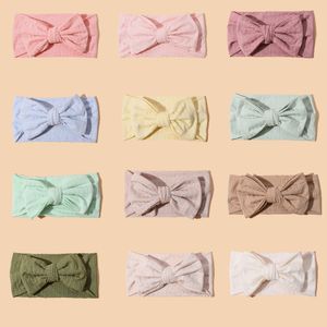 Bow Baby Head Band for Children Solid Baby Headbands Newborn Bowknot Headband Turban Kid Headwear Baby Accessories Girl