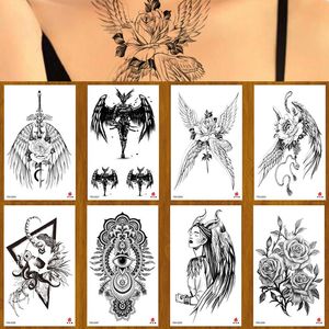 Tatuagens Tatuagens temporárias de tatuagens Adesivos de tatuagem 100pcs Atacos