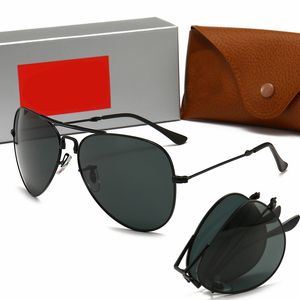 Herren Rao Baa AJ 3479 Faltsonnenbrille Marke Damen Sonnenbrillenverbote Luxus Designer Brillenbänder Metallrahmen Designer Ray Sonnenbrille Frau mit Box von hoher Qualität