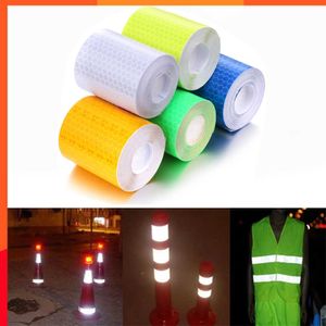 5cm/100cm Car Reflective Tape Safety Warning Car Decor Sticker Reflector Protective Strip Film Auto Motorcycle Sticker