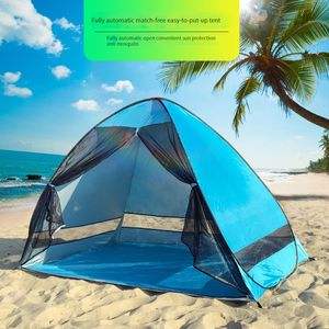 Anti-Mosquito Beach Shade Tent with Gauze UV Protection Automatically Camping Outdoor Portable With Mesh