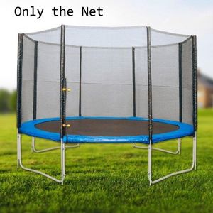 Trampolines 4-8ft Outdoor Trampoline Protective Net For Kid Children Anti-fall Polyethylene Trampoline Jump Pad Safety Net Protection Guard 230530