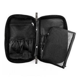 Brushes Nylon Makeup Borstar Holder Bag Portable Make Up Brush Cosmetic Tools Zipper Case Pouch Black