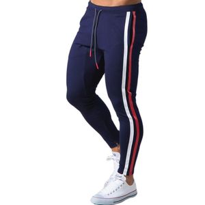 Sweetpants Beyaz Jogger Sweetpants Erkekler Rahat Skinny Pamuk Pantolon Spor Salonu Fitness Egzersiz Pantolon Erkek Bahar Spor giyim Pantolon Bottomları