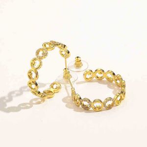 designer de joias pulseira colar anel acessórios francês antigo exaerado bi brincos cobre incrustado zircão real antigo banhado temperamento brincos de alta qualidade