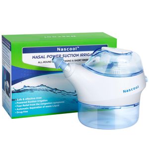 Aspiratorer# Elektriskt nasalt bevattningssystem med 50 saltproppar sugbevattare näsa tvätt sinus skölj allround djup rengöringsmaskin