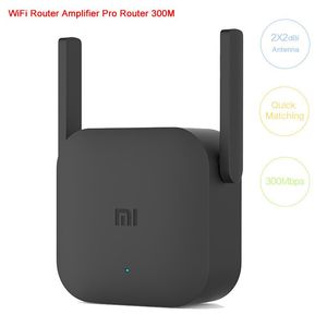 Routery Oryginalne Xiaomi WIFI ROUTER Wzmacniacz Pro Router 300M Network Expander Repander Power Extender Rotendor 2 Antenna Home Office